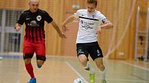 Zápas 1. kola FUTSAL ligy 2017/18. Jeseník v ostravské hale VŠB porazil Mělník 3:1.