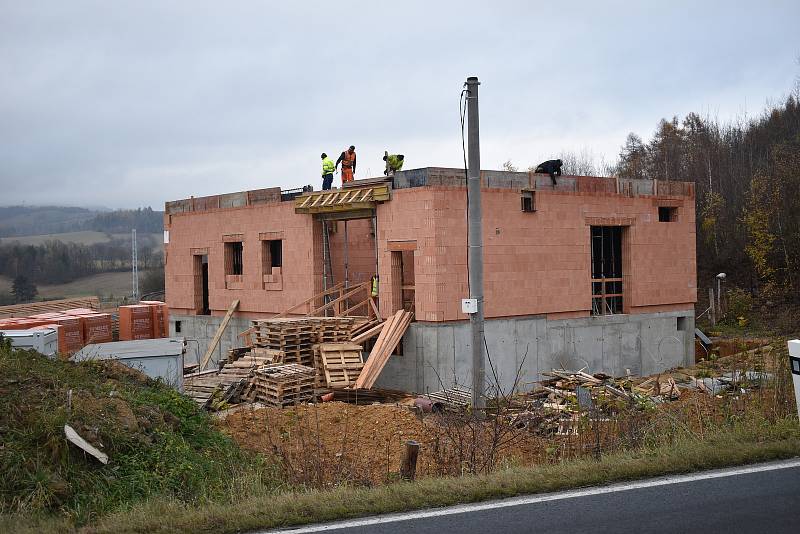 Elektrizace trati v úseku Šumperk - Uničov. Hrabišín.