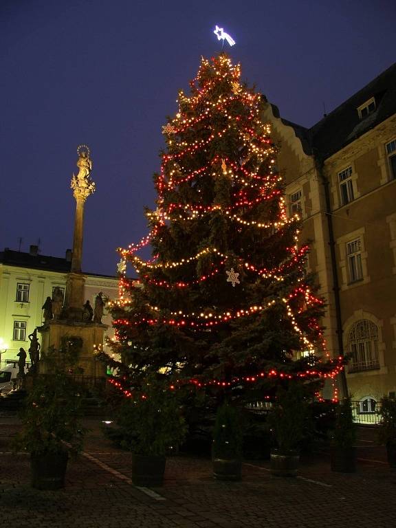 Vánoční strom v Šumperku