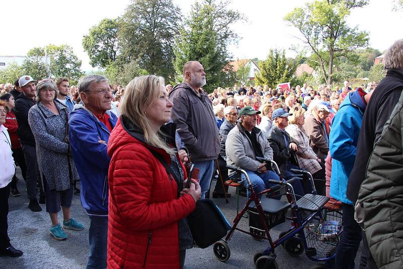 Prezident Miloš Zeman na návštěvě Mikulovic na Jesenicku