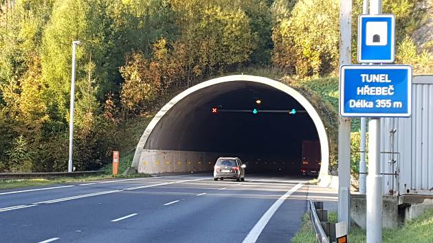 Tunel Hřebeč mezi Mohelnicí a Svitavami.