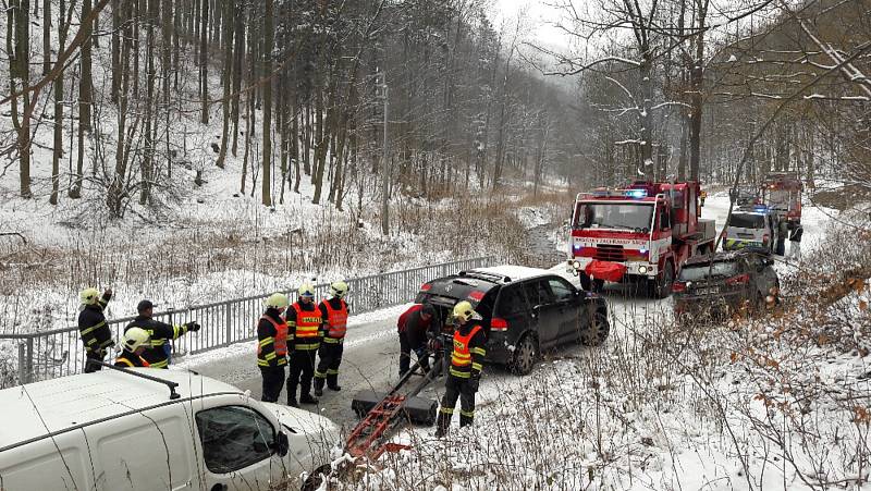 Nehody v uplynulém týdnu mezi Javorníkem a Travnou na Jesenicku.