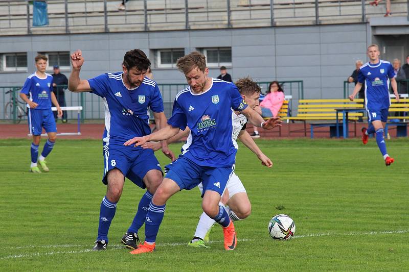 V divizním krajském derby se radují fotbalisté Šumperku, doma těsně porazili 1. HFK Olomouc.