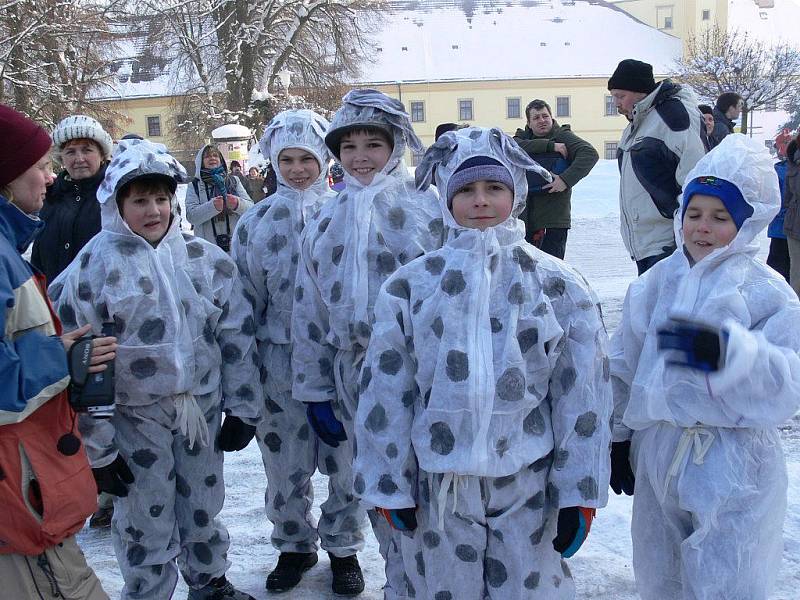 Zachyceno objektivem na závodech čtyřspřeží v Zábřehu