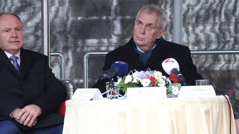 Prezident Miloš Zeman na návštěvě Mohelnice