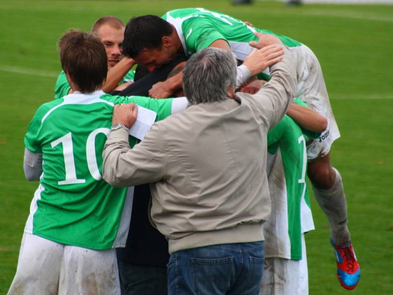 Sulko versus Hlučín (zelené dresy).