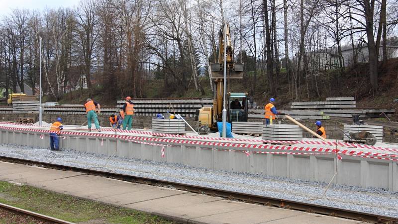 Rekonstrukce nádraží v Jeseníku - 7. dubna 2016