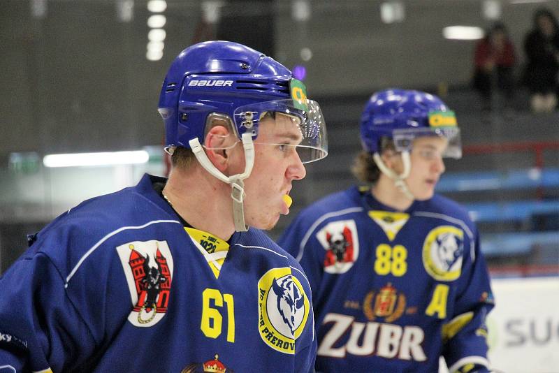 Středeční krajské derby mezi juniory Šumperku a Přerova