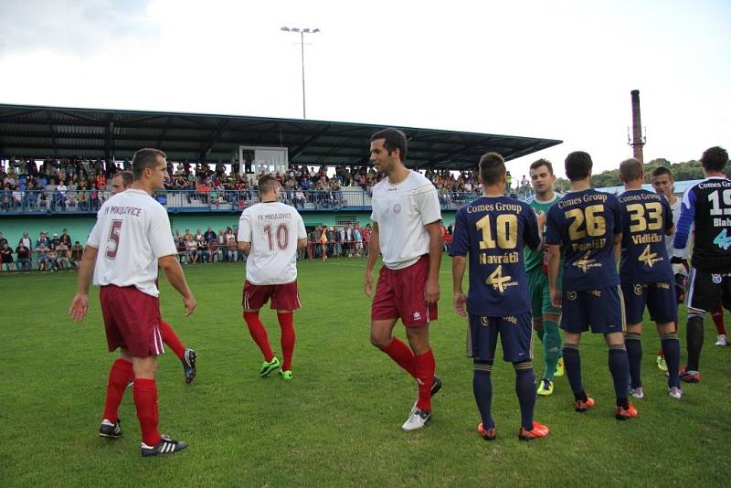 Fotbalový pohár: Mikulovice versus Sigma Olomouc.