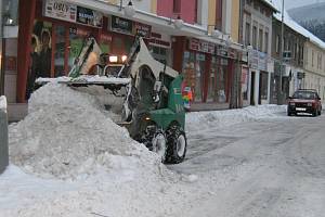 Přívaly sněhu zasypaly Jeseník a okolí