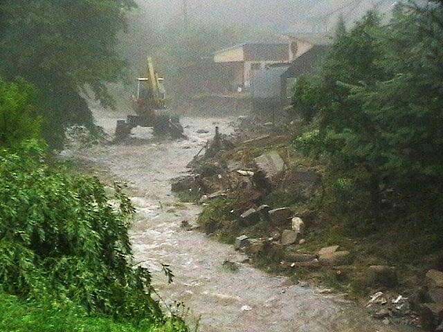 Tomíkovice u Žulové na snímcích z pondělního odpoledne