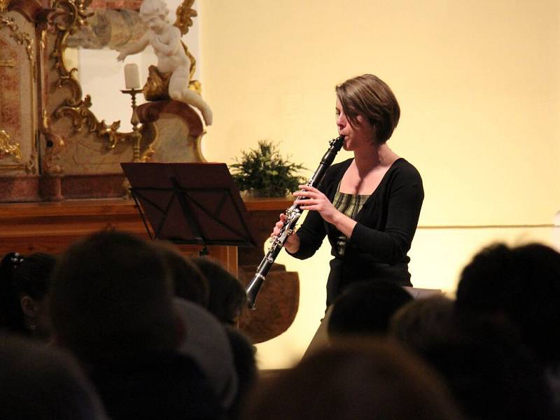 Koncert mladých hudebních nadějí v zábřežském kostele svaté Barbory.