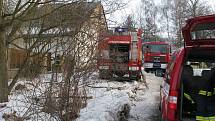 Požár dřevařské firmy v Mostkově