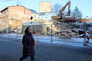 Demolice budov v ulici Generála Svobody v Šumperku