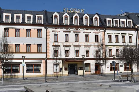 Hotel Slovan v Jeseníku.