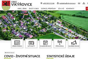 Webové stránky obce Vikýřovice.