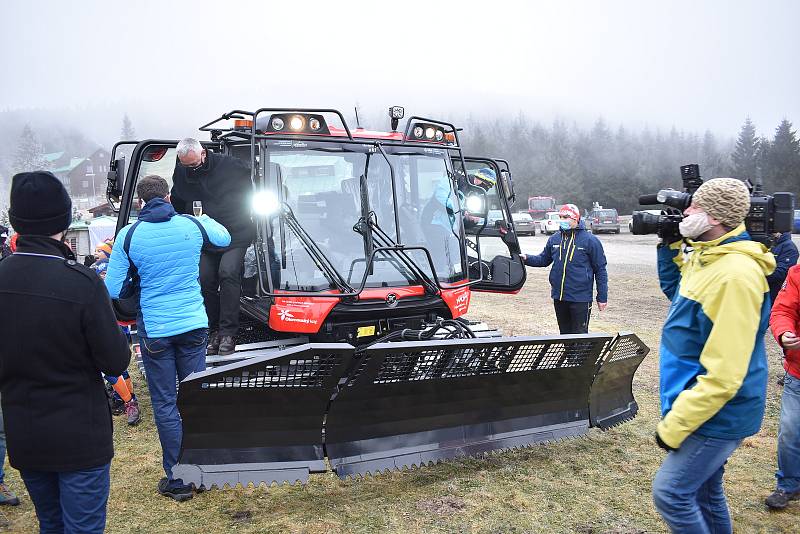 Představení nové rolby na Červenohorském sedle v Jeseníkách.