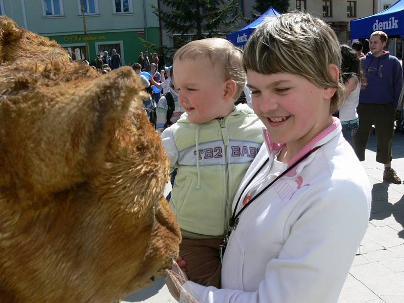 Dvouletý Alex z Jeseníku se dostavil na Den s Deníkem v doprovodu své starší sestry Lucky.