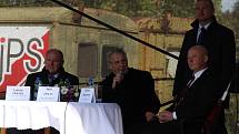 Prezident Miloš Zeman na návštěvě Mikulovic na Jesenicku