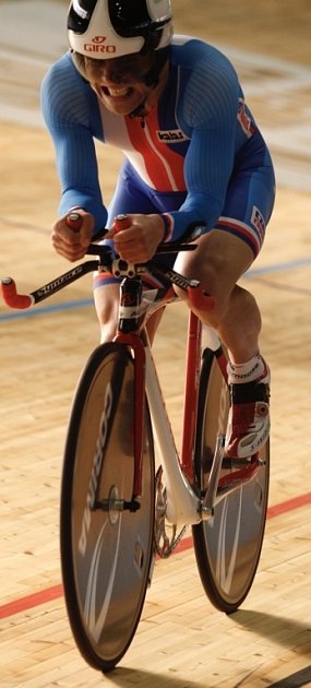 Zlatohorský handicapovaný cyklista Tomáš Kajnar na mistrovství v Itálii.