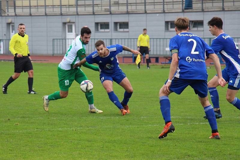 Fotbalisté Šumperku si zastříleli proti Bzenci.