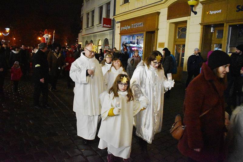 Setkání se svatým Mikulášem v pondělí 5. prosince 2022 v Šumperku.