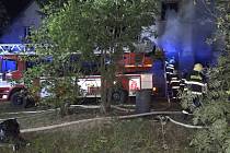 Požár rodinného domu v Hynčině