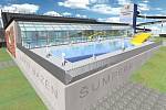 Vizualizace budoucí podoby bazénu v Šumperku