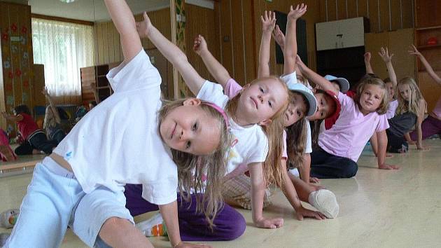 Děti v akci na tanečním táboře DDM Zábřeh