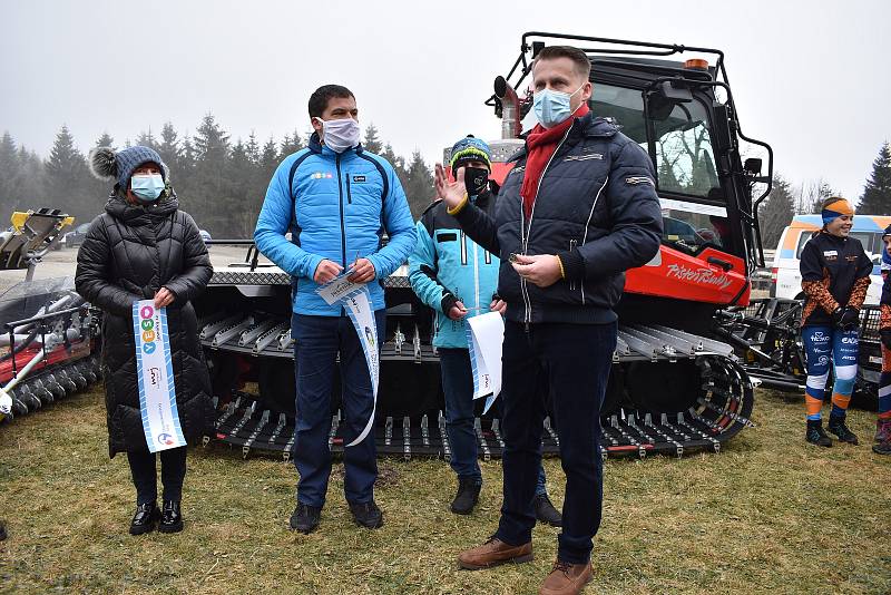 Představení nové rolby na Červenohorském sedle v Jeseníkách.