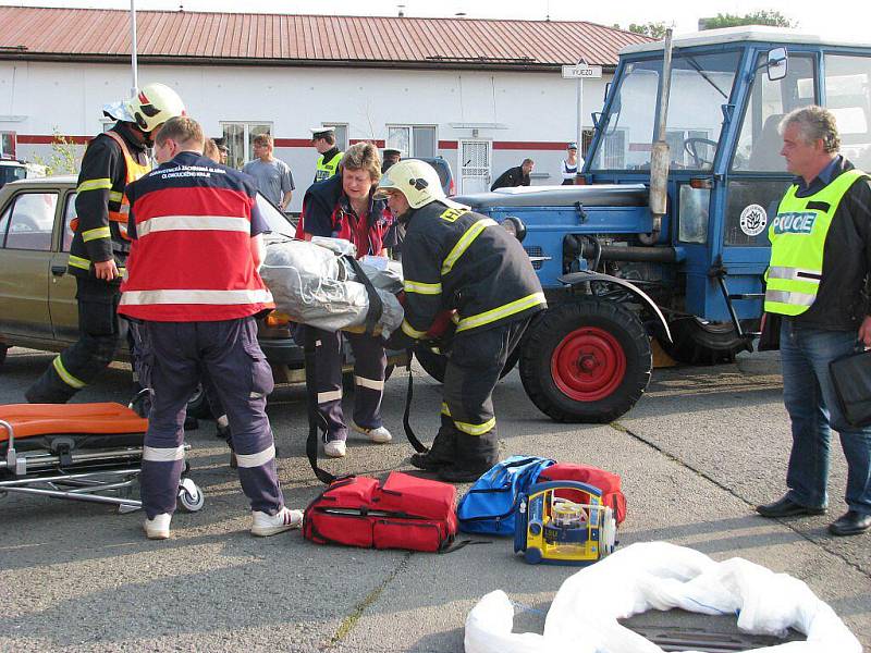 Taktické cvičení hasičů, policie a zdravotníků se konalo v Jesenické ulici v Šumperku