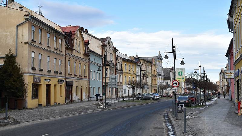 Zlaté Hory. Centrum města