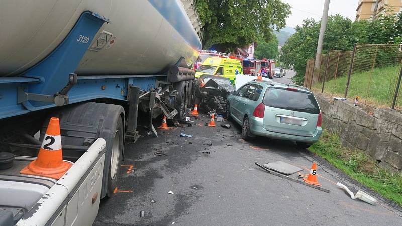 Dopravní nehoda ve středu 29. června v Žulové.