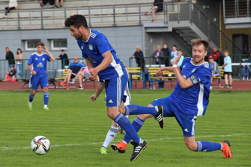 V divizním krajském derby se radují fotbalisté Šumperku, doma těsně porazili 1. HFK Olomouc.