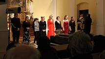Koncert mladých hudebních nadějí v zábřežském kostele svaté Barbory.