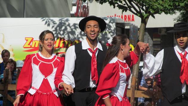 Snímky ze čtvrtečního programu Folklórního festivalu v Šumperku.