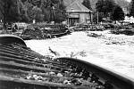 Jindřichov -železniční trať v roce 1997.