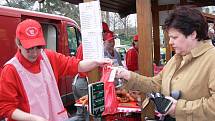 Farmářské trhy měly v Šumperku premiéru 1. dubna 2011