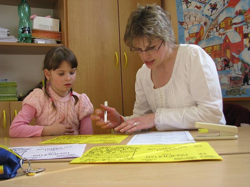 Zápis do první třídy na šumperském Hlucháku