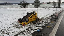 Nehoda mezi obcemi Zábřeh a Libivá, neděle 24. prosince 2023.