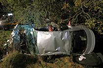 Devatenáctiletý řidič se mezi Hrabišínem a Novým Malínem vyhýbal zvěři. Skončil v příkopu, tři lidé se zranili. 29. října 2023