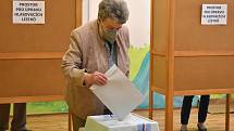 Volby do Poslanecké sněmovny Parlamentu České republiky v pátek 8. října 2021 na základní škole na sídlišti Severovýchod v Zábřehu.
