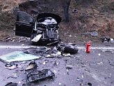 Nehoda v neděli 19. prosince 2021 na Mohelnickém kopci.