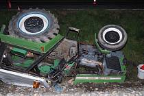 Nehoda traktoru v Jindřichově - 28. 5. 2021