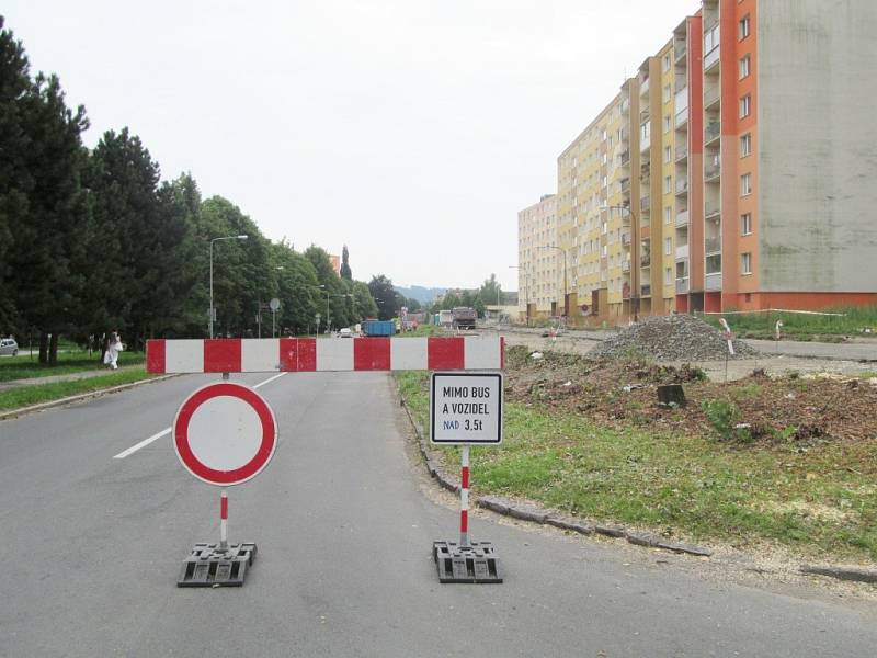 V Temenické ulici je částečná uzavírka kvůli stavebním pracem.
