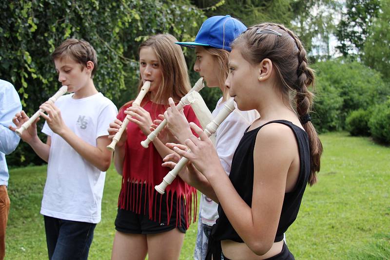 Ukrajinské děti na ozdravném pobytu ve Václavově u Oskavy na Šumpersku