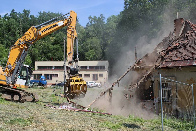 Demolice šumperské Sanatorky.