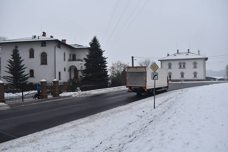 Sudkov - zástavba u bývalého Moravolenu.