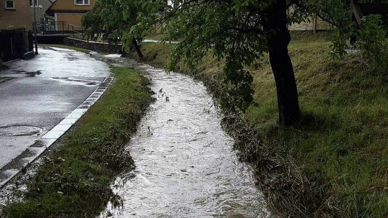 Následky silných bouřek ve čtvrtek 13. června na Šumpersku.