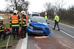 Hromadná nehoda se stala v pátek 25. listopadu před sedmou hodinou ranní v Šumperku pod Bludovským kopcem u odbočky na Bludoveček.